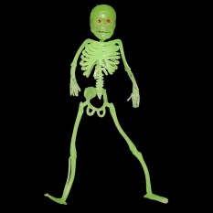 Скелет резиновый 18см светонакопительный (зеленый)